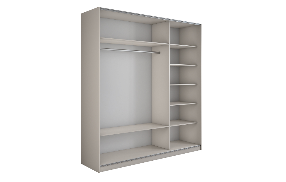 Шкафы-купе - изображение №3 "Шкаф-купе Lux 180х230х57 с зеркалом / кашемир"  на www.Angstrem-mebel.ru