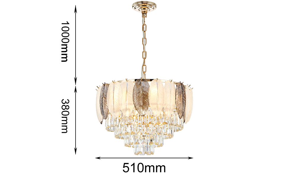 Люстры - изображение №6 "Подвесная люстра Dolor 9*E14*40W"  на www.Angstrem-mebel.ru