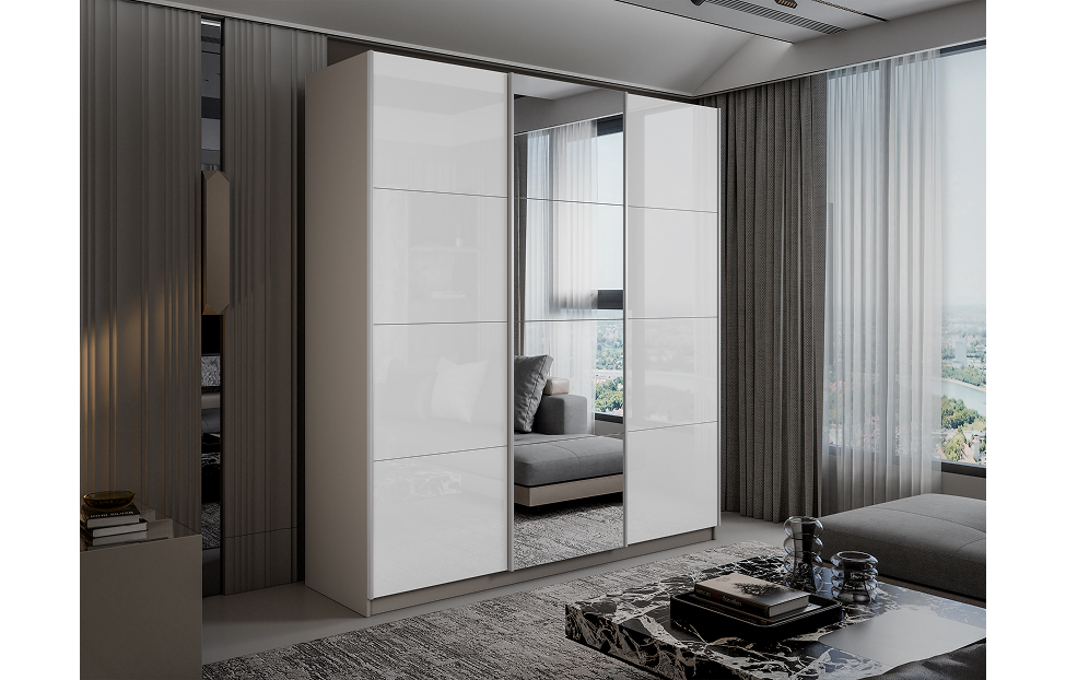 Шкафы-купе - изображение №4 "Шкаф-купе Lux 180х230х57 с зеркалом / кашемир"  на www.Angstrem-mebel.ru